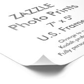 カスタム7 x 5インチフォトプリント（米国フレームサイズ） フォトプリント            (角)