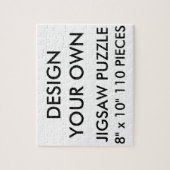 カスタム8パーソナライズされた"x10"ジグソーパズル110 Pc. ジグソーパズル (縦)