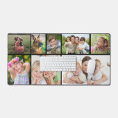 カスタム8フォトコラージブラック デスクマット (キーボード&マウス)