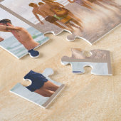 カスタム8フォトコラージュと可愛いスクリプトキャプション ジグソーパズル (側面)