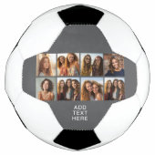 カスタム8フォトコラージュと角写真 サッカーボール (正面)