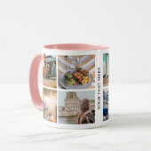 カスタム8フォトコラージュキープサケ マグカップ (正面左)