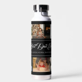 カスタム8フォトコラージュ最高のパパエバーウォーター瓶 ウォーターボトル (左面)