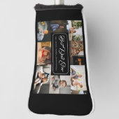 カスタム8フォトコラージュ最高のパパEver ゴルフヘッドカバー (回転90)