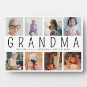 カスタム8写真おばあちゃんモダンギフト フォトプラーク (正面)