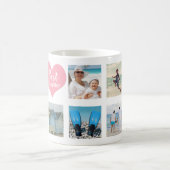 カスタム8写真娘最高のコラージュ コーヒーマグカップ (中央)