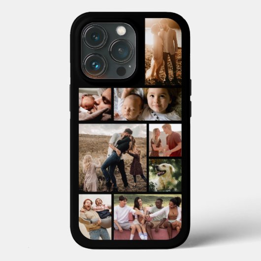 カスタム8枚フォトコラージュ Case-Mate iPhoneケース (裏面)