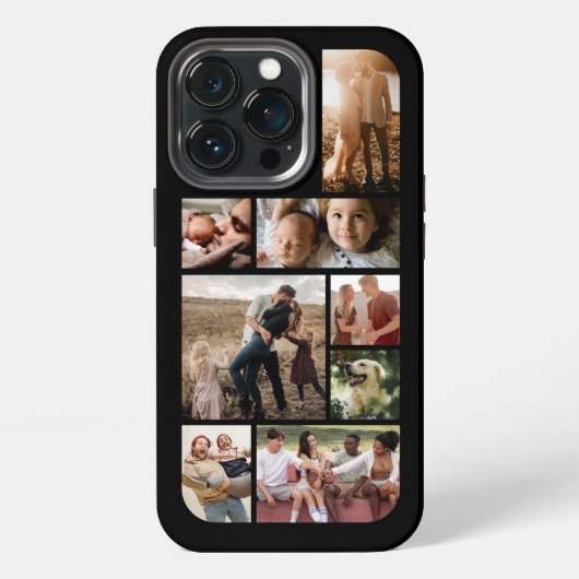 カスタム8枚フォトコラージュ iPhoneケース (裏面)