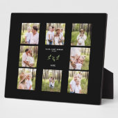 カスタム8枚フォトファミリーコラージブラックプラーク フォトプラーク (側面)