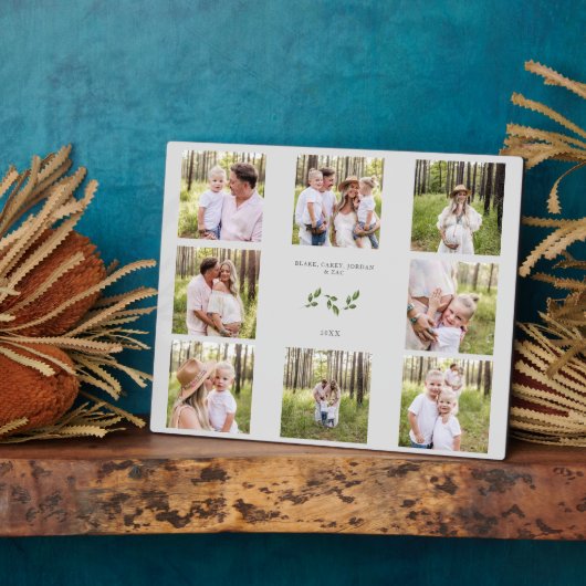 カスタム8枚フォトファミリーコラージュプラーク フォトプラーク (側面)