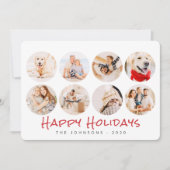 カスタム8枚モダン家族とペットの思い出の穴 シーズンカード (正面)