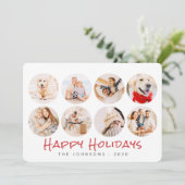 カスタム8枚モダン家族とペットの思い出の穴 シーズンカード (スタンド正面)