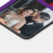 カスタム8枚深い紫縁ど パーソナライズされた0 デスクマット (コーナー)