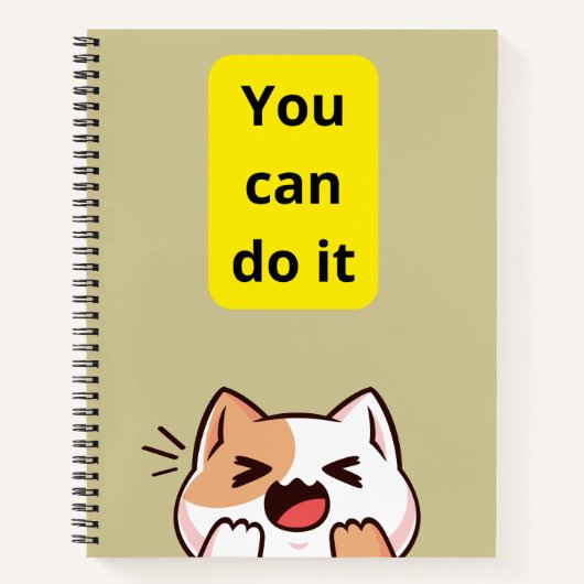 カスタム8.5インチx 11インチスパイラルノートブック ノートブック (正面)