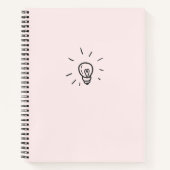 カスタム8.5インチx 11インチスパイラルノートブック ノートブック (正面)