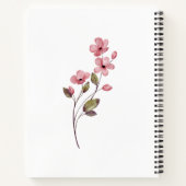 カスタム8.5インチx 11インチスパイラルノートブック ノートブック (裏面)