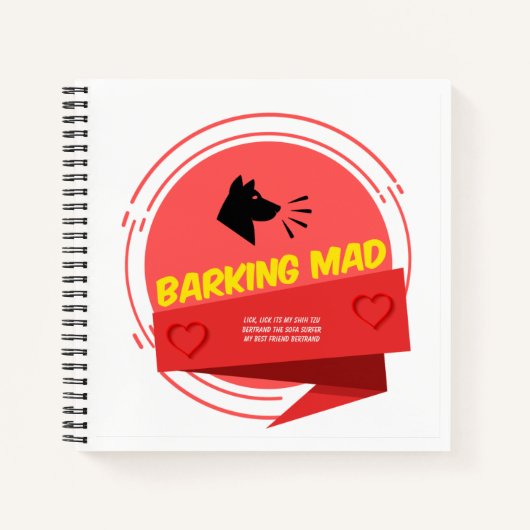 カスタム8.5インチx 8.5インチスパイラルノートパソコン ノートブック (正面)