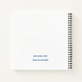 カスタム8.5インチx 8.5インチスパイラルノートパソコン ノートブック (裏面)