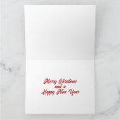 カスタム8.5パーソナライズされた"x11"クリスマスカード カード (内部)