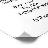 カスタム8.5パーソナライズされた"x11"バリューマットポスター ポスター (角)