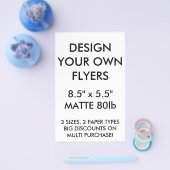 カスタム8.5パーソナライズされた x 5.5インチ光沢チラシ チラシ (シングル)