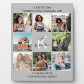 カスタム8 Photo Gridコラージュおよび引用文大学院 フォトプラーク (正面)