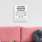 カスタム8" x 10インチのプレミアムキャンバスプリント空白の キャンバスプリント (インサイチュ (リビング))