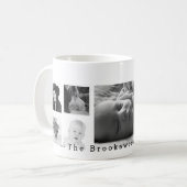 カスタム9のInstagramの写真のコラージュ コーヒーマグカップ (正面左)