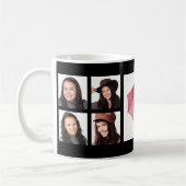 カスタム9のInstagramの写真のコラージュ コーヒーマグカップ (左)