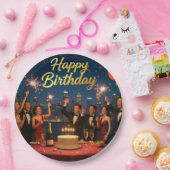 カスタム9インチラウンド誕生日ディナープレート ペーパープレート (パーティー)