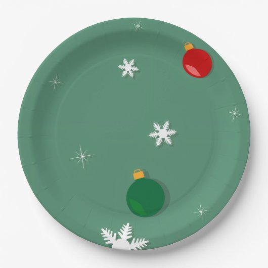 カスタム9インチ丸い赤ちゃんシャワープレート ペーパープレート (正面)