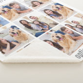 カスタム9モダン写真コラージュ シェルパブランケット (3/4)