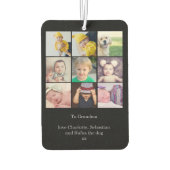 カスタム9写真ある種のパーソナライズされた カーエアーフレッシュナー (裏面)