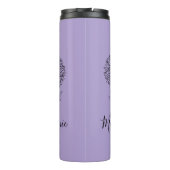 カスタム9月アスター誕生花の贈り物誕生 タンブラー (裏面)