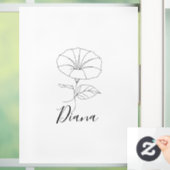 カスタム9月モーニンググローリー誕生フラワーギフト ウィンドウサイン (ホーム)