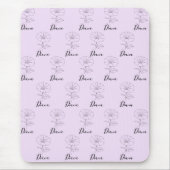 カスタム9月モーニンググローリー誕生フラワーギフト マウスパッド (正面)