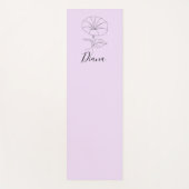 カスタム9月モーニンググローリー誕生フラワーギフト ヨガマット (正面)