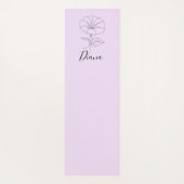 カスタム9月モーニンググローリー誕生フラワーギフト ヨガマット (裏面)