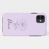 カスタム9月モーニンググローリー誕生フラワーギフト Case-Mate iPhoneケース (裏面(横))