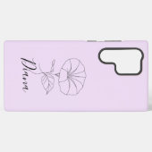 カスタム9月モーニンググローリー誕生フラワーギフト SAMSUNG GALAXYケース (裏面横)