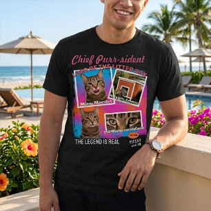 カスタム90年代ブートレグペット写真コラージュTシャツ Tシャツ