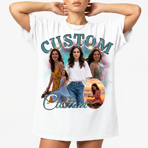 カスタム90年代ブートレグ ラップ 写真コラージュ 90年代 ヴィンテージ Tシャツ