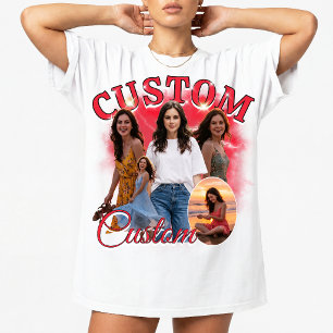 カスタム90年代ブートレグ ラップ 写真コラージュ 90年代 ヴィンテージ Tシャツ