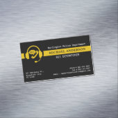 カスタム911 Dispatcherシンプルの薄い金ゴールド・ライン・ロゴ マグネット名刺 (インサイチュ)