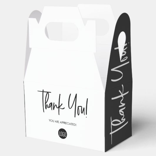 カスタム あなたのロゴ 感謝します 従業員感謝祭 フェイバーボックス (オープン)