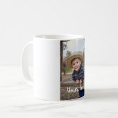 カスタム.あなたの写真と文字。 コーヒーマグカップ (正面左)