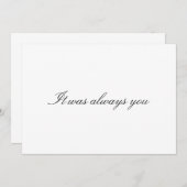 カスタム「いつも君だった」結婚式の日札 (正面/裏面)