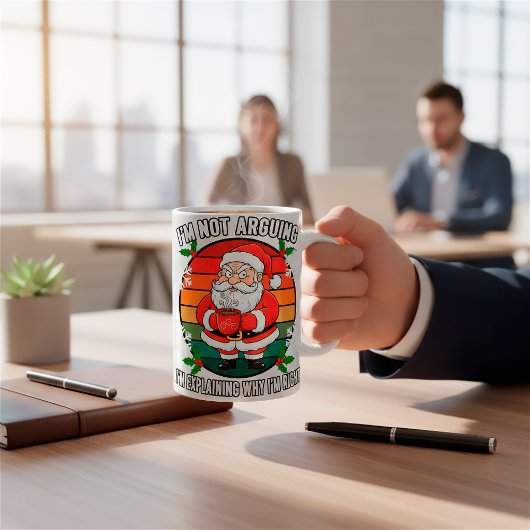 カスタム おもしろい グランピー サンタ クリスマス コーヒーマグカップ