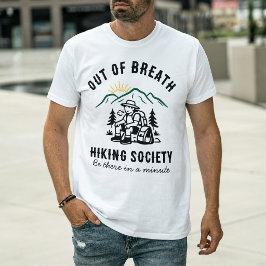カスタム おもしろい 息切れ ハイキング ササイティ Tシャツ