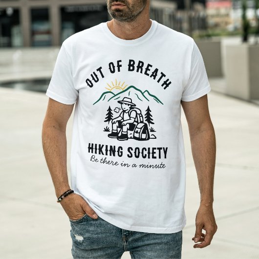 カスタム おもしろい 息切れ ハイキング ササイティ Tシャツ
